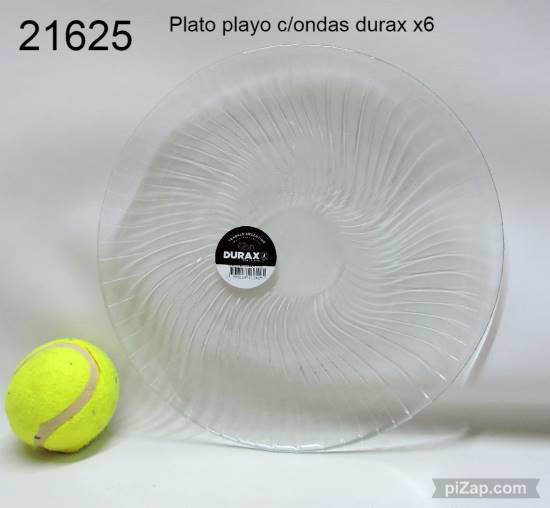 Imagen de PLATO PLAYO C/ONDAS DURAX X6 1.25